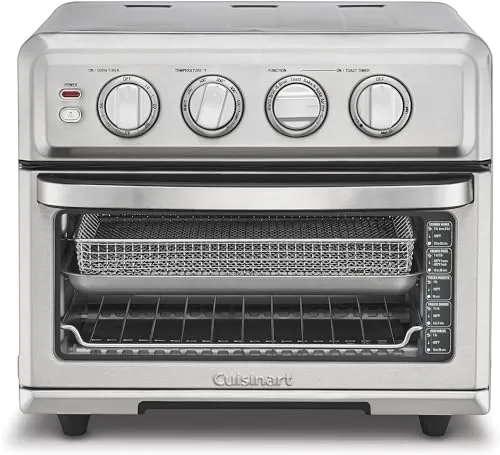 Cuisinart Paslanmaz Çelik Air Fryerlı Ekmek Kızartma Makinesi Fırını TOA-70NAS