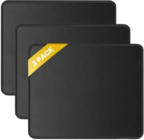 Resim JIKIOU 3'lü Paket Siyah Mouse Pad