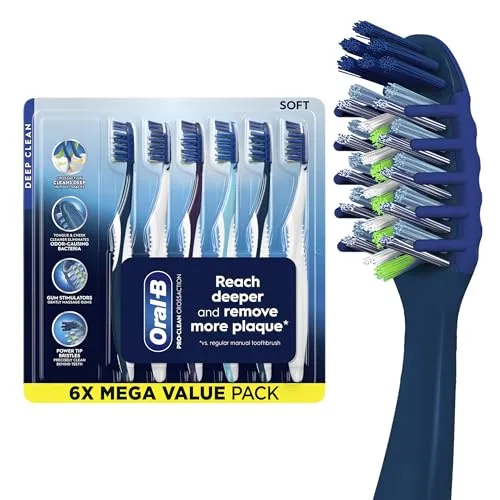Resim Oral-B Pro Clean CrossAction Diş Fırçası 6'lı Paket