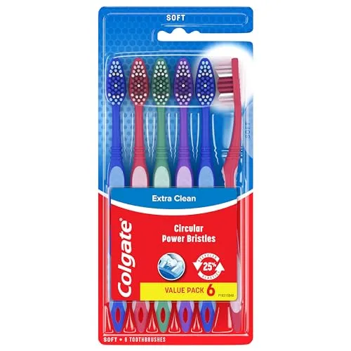 Resim Colgate Extra Clean Yumuşak Diş Fırçası 6'lı Paket