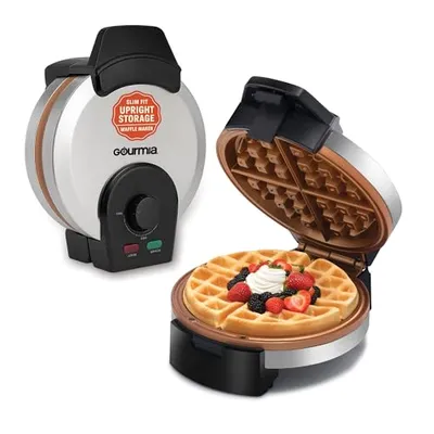 Gourmia Paslanmaz Çelik Kompakt Waffle Makinesi