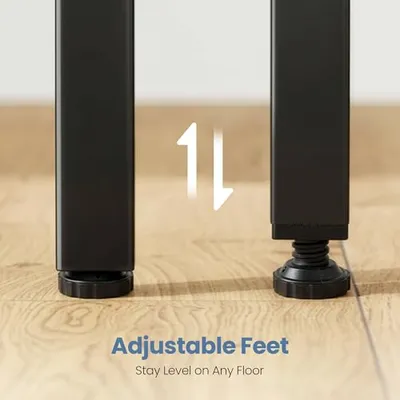 Thumbnail 7 of DUMOS 47 İnç L Şekilli Rustik Kahverengi Köşe Çalışma Masası 47 Inch