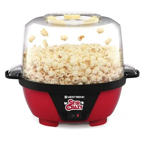 Thumbnail 2 of West Bend Stir Crazy 6 Litre Kırmızı Patlamış Mısır Makinesi