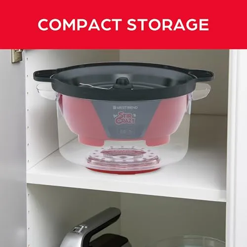 Thumbnail 9 of West Bend Stir Crazy 6 Litre Kırmızı Patlamış Mısır Makinesi