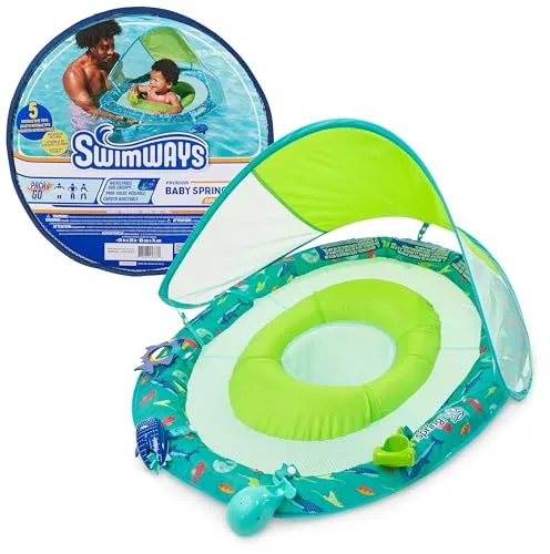 Resim SwimWays Baby Spring Float Splash N Play Bebek Şişme Havuz Simidi