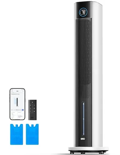 Resim DREO 43 İnç Akıllı Beyaz Evaporatif Soğutucu 43 Inch