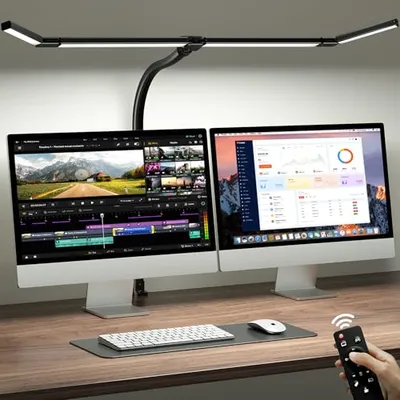ONEMIX 42 inç Siyah LED Masa Lambası