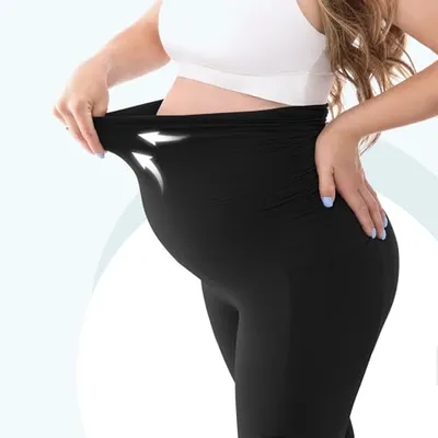 Thumbnail 5 of Leafigure Hamile Taytı Cepli Siyah Büyük Beden
