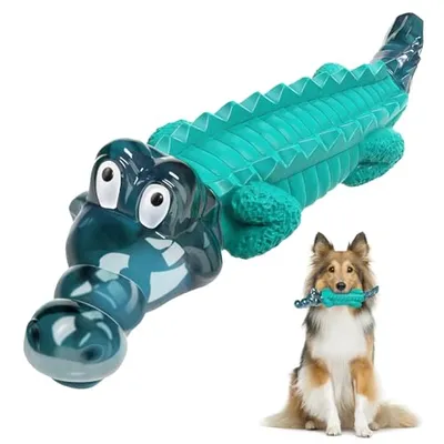 Jeefome Büyük Mavi Köpek Çiğneme Oyuncağı