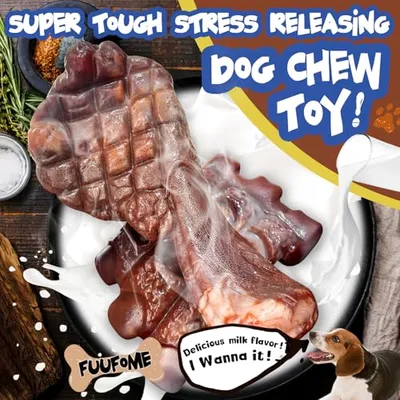 Thumbnail 2 of Fuufome Naylon Köpek Çiğneme Oyuncağı 2'li Paket Orta Boy