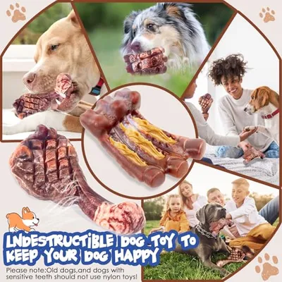 Thumbnail 6 of Fuufome Naylon Köpek Çiğneme Oyuncağı 2'li Paket Orta Boy