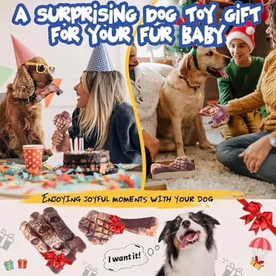Thumbnail 7 of Fuufome Naylon Köpek Çiğneme Oyuncağı 2'li Paket Orta Boy