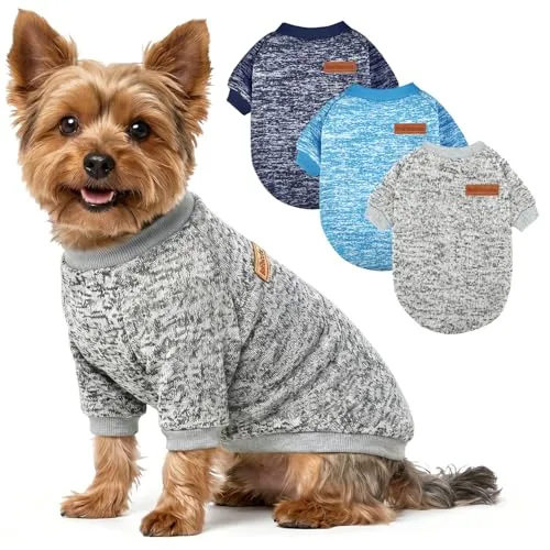 Resim BAOBICUTE 3'lü Paket Köpek Kazakları Small M