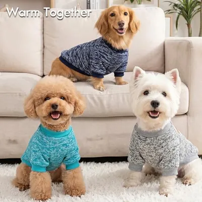 Thumbnail 6 of BAOBICUTE 3'lü Paket Köpek Kazakları Small M