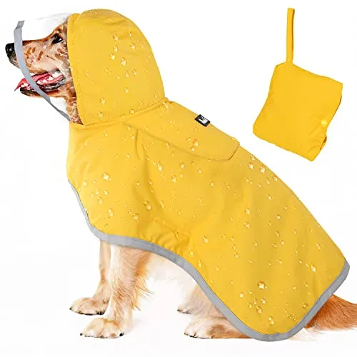Resim Lukovee Köpek Yağmurluğu Sarı
