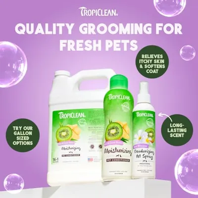 Thumbnail 8 of TropiClean Kivi Kakao Yağlı Köpek Kondisyoneri 20 oz