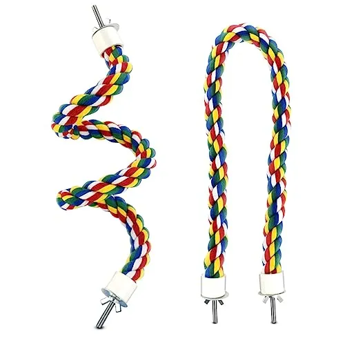 Resim Yuntop Renkli 23.6 İnç Kuş İp Tüneği 23.6 Inch