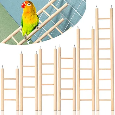 Kigeli Ahşap Kuş Merdiveni 6 Parça Çok Renkli