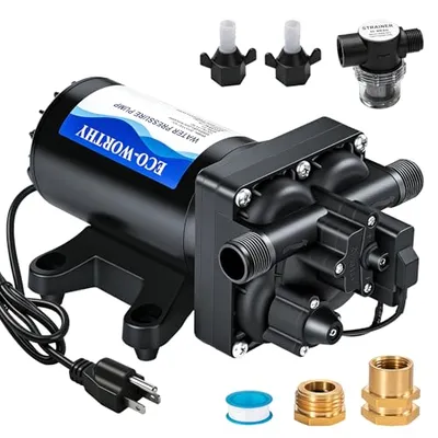 ECO-WORTHY 110V Diyafram Su Pompası 5.5 GPM 70 PSI