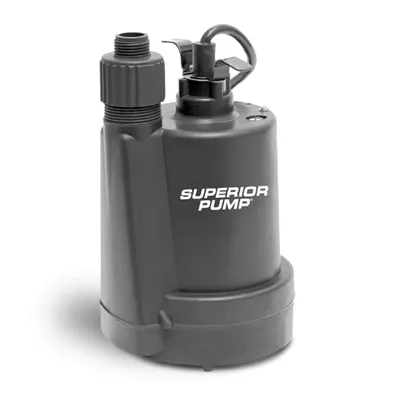 Superior Pump 91250 Termoplastik Dalgıç Su Tahliye Pompası 1/4 HP