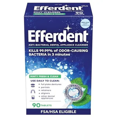 Efferdent Fresh & Clean Cihaz Temizleme Tabletleri 90 Adet