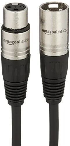 Thumbnail 3 of Amazon Basics XLR Mikrofon Kablosu 6 ft Siyah