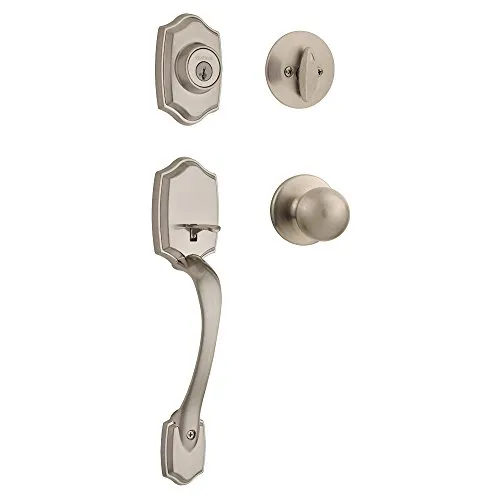 Resim Kwikset Belleview Ön Kapı Kol Seti Saten Nikel