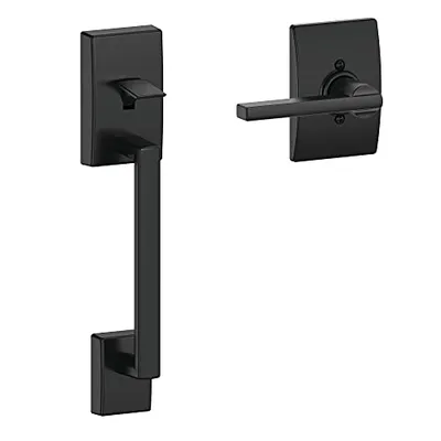 Schlage Century Latitude Mat Siyah Giriş Kolu Seti