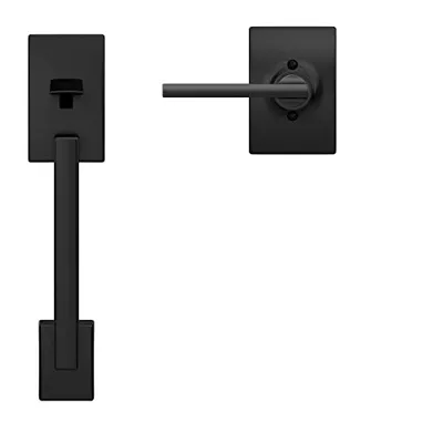 Thumbnail 3 of Schlage Century Latitude Mat Siyah Giriş Kolu Seti