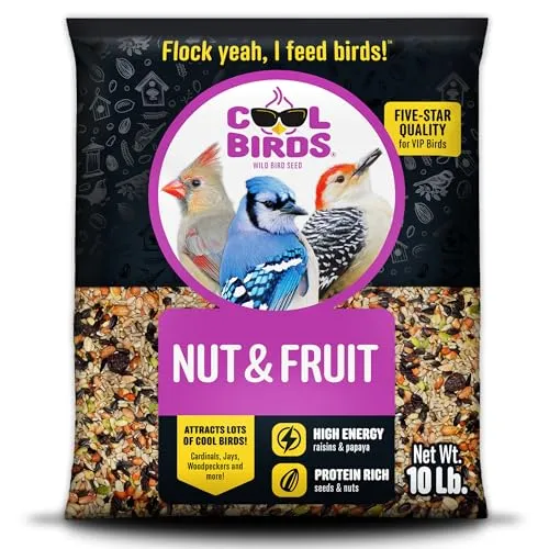 Resim COOL BIRDS Kuruyemiş ve Meyve Yabani Kuş Yemi 10 lb
