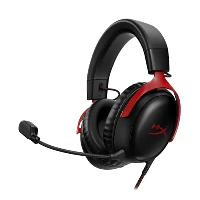 HyperX Cloud III Kablolu Oyuncu Kulaklığı Siyah/Kırmızı