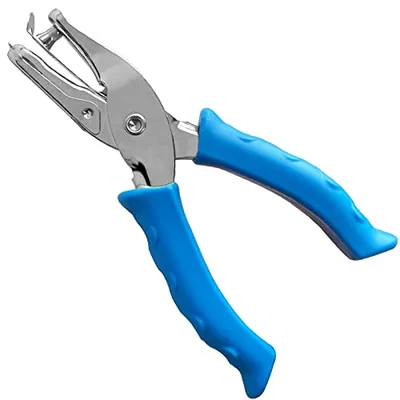 MECHEER 1/4 İnç Mavi Tek Delik Zımbası 4 Inch