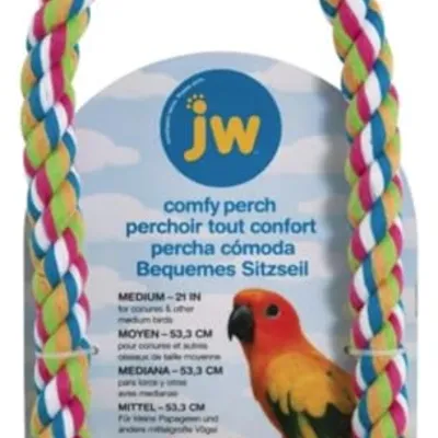 JW Comfy Perch Kuş Halat Tüneği Orta Boy Çok Renkli