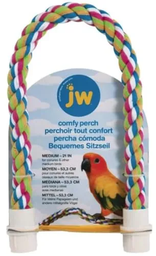 Resim JW Comfy Perch Kuş Halat Tüneği Orta Boy Çok Renkli