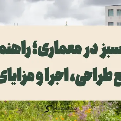 بام سبز در معماری؛ راهنمای جامع طراحی، اجرا و مزایای زیست محیطی